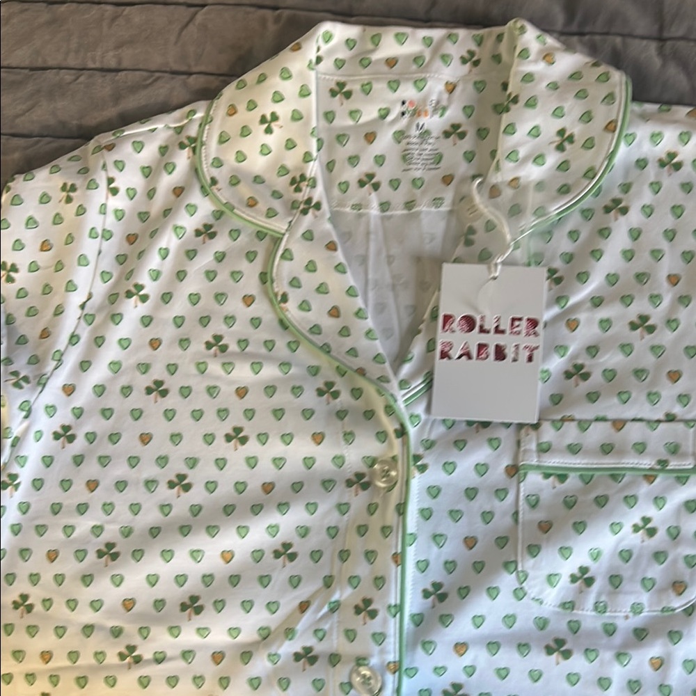 Roller Rabbit Green Pajama Set